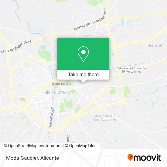 Moda Gaudier map