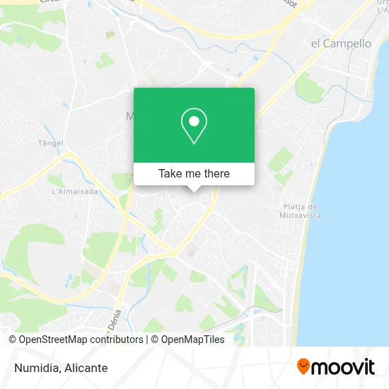 Numidia map