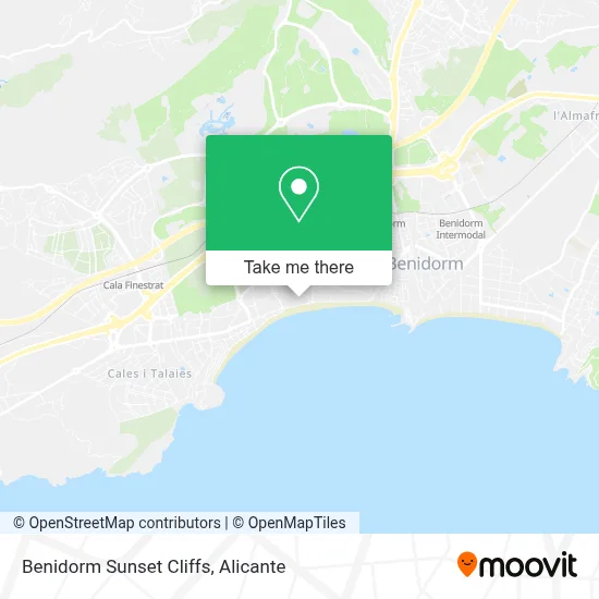 Benidorm Sunset Cliffs map