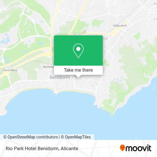 Rio Park Hotel Benidorm map