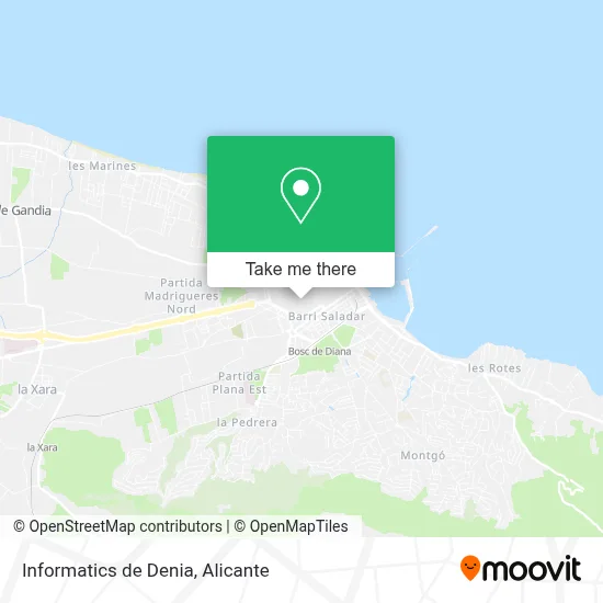 Informatics de Denia map