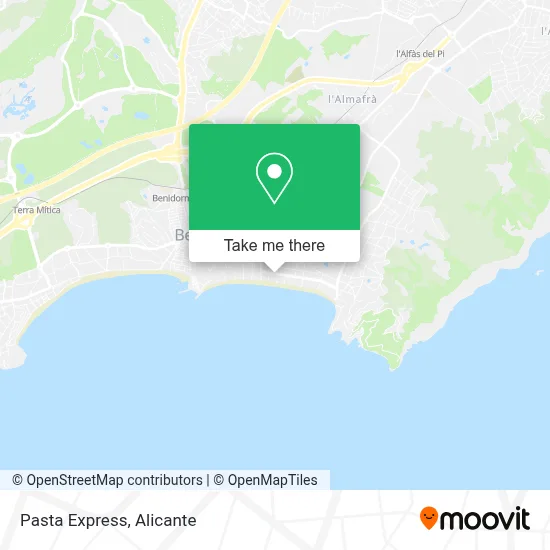 Pasta Express map