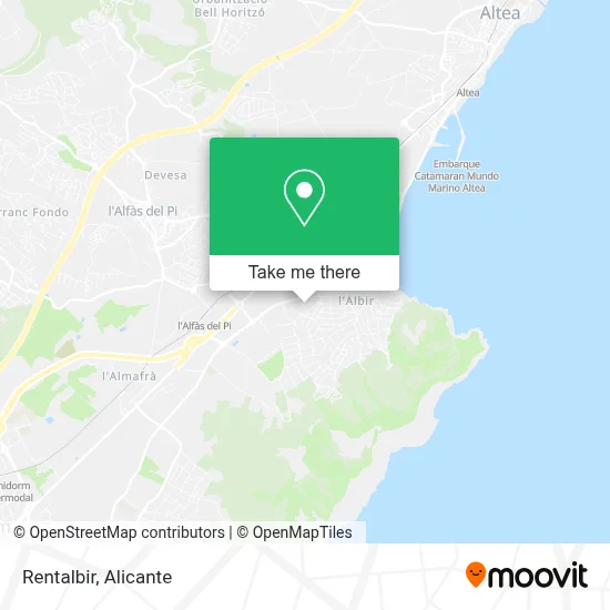 Rentalbir map