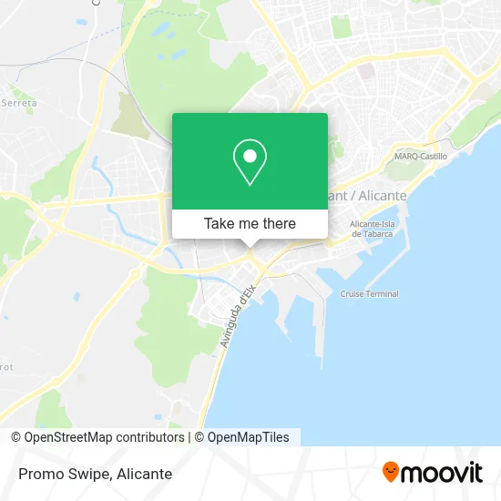 Promo Swipe map