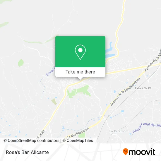 Rosa's Bar map
