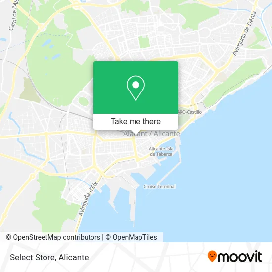 Select Store map