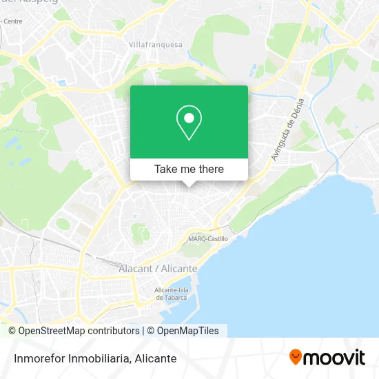 Inmorefor Inmobiliaria map