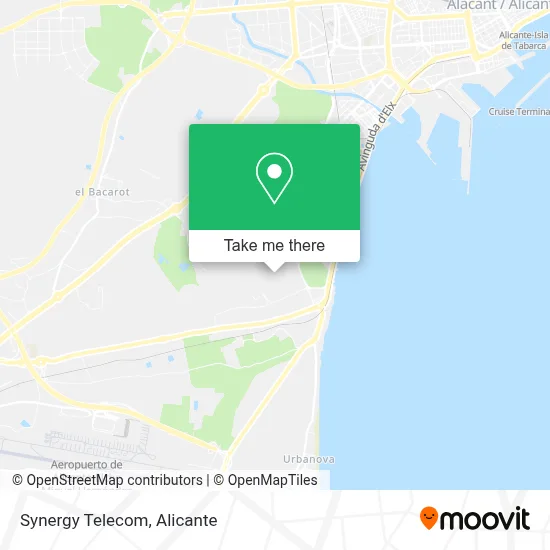 Synergy Telecom map