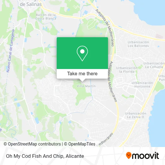 Oh My Cod Fish And Chip map