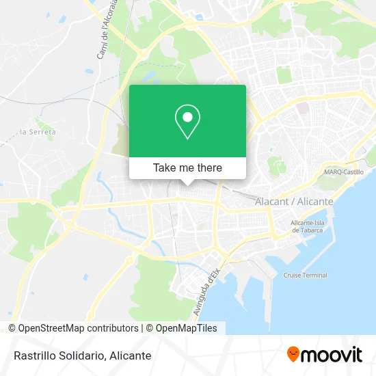 Rastrillo Solidario map