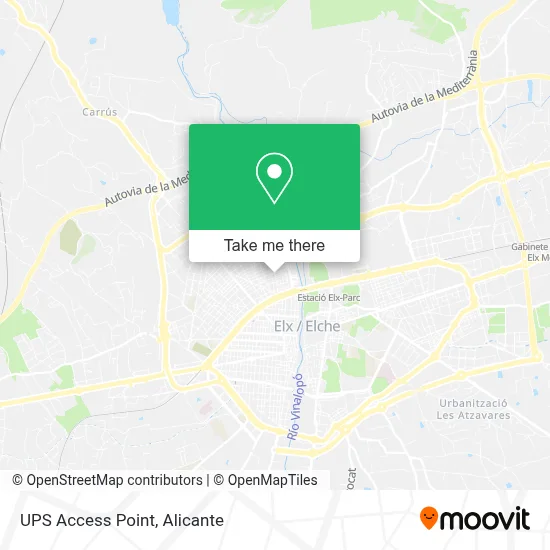 Ups Access Point map