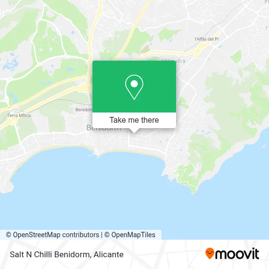 Salt N Chilli Benidorm map
