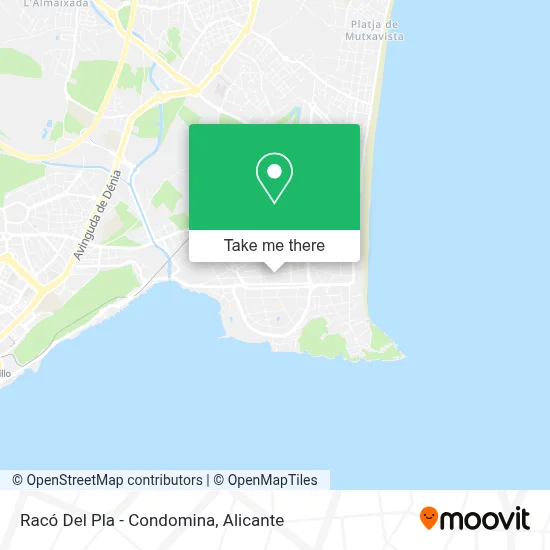 Racó Del Pla - Condomina map