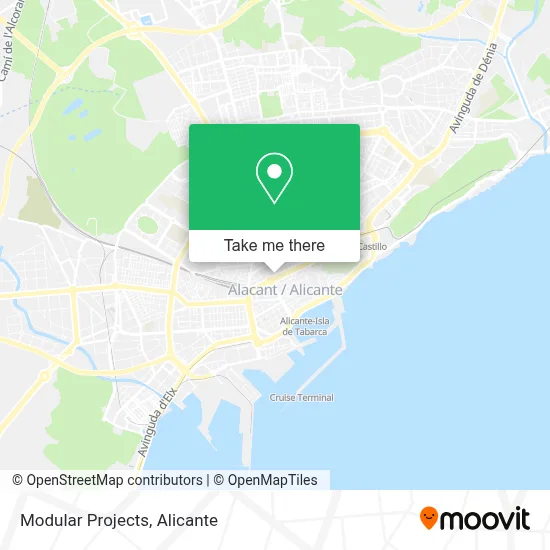 Modular Projects map