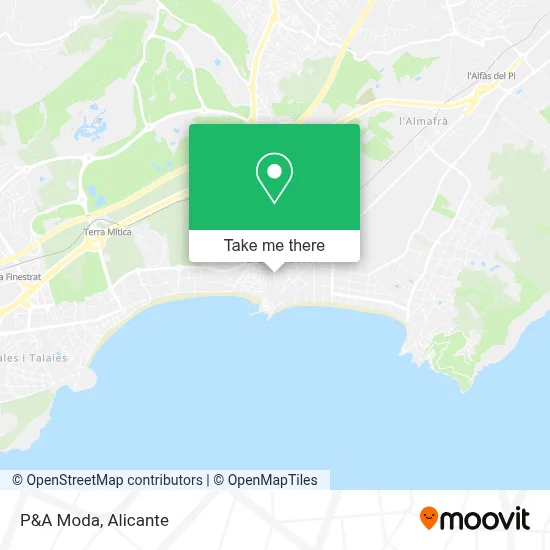 P&A Moda map