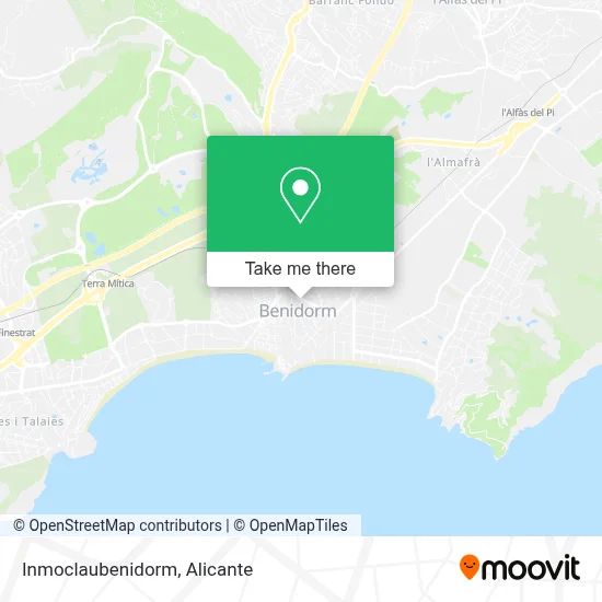Inmoclaubenidorm map