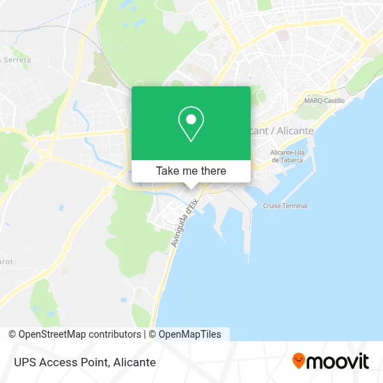 Ups Access Point map