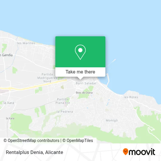 Rentalplus Denia map