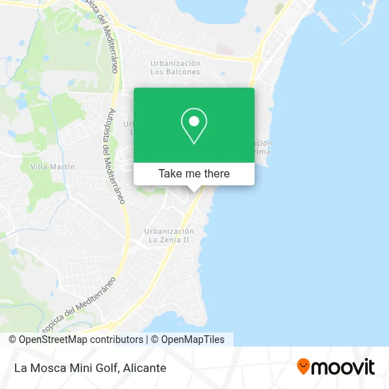 La Mosca Mini Golf map
