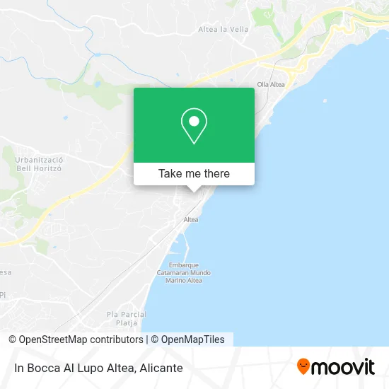 In Bocca Al Lupo Altea map