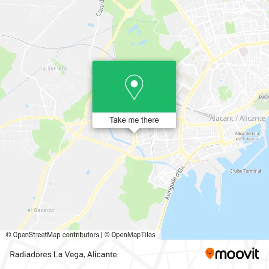 Radiadores La Vega map