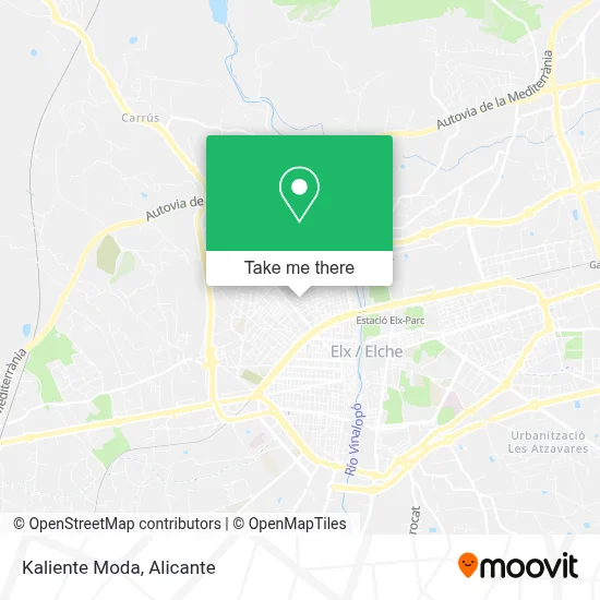 Kaliente Moda map