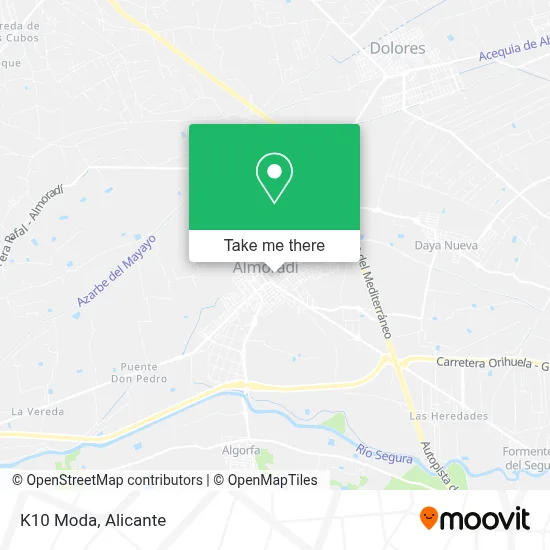 K10 Moda map