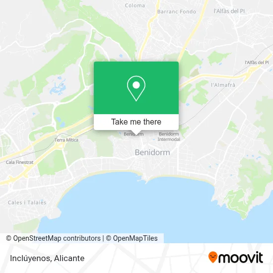 Inclúyenos map