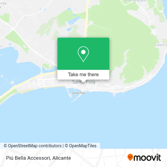 Piú Bella Accessori map