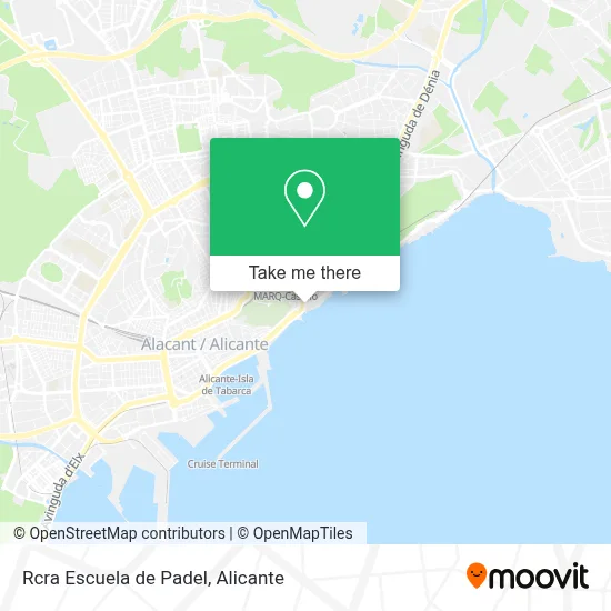 Rcra Escuela de Padel map