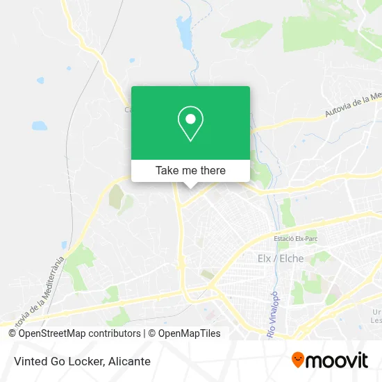 Vinted Go Locker map