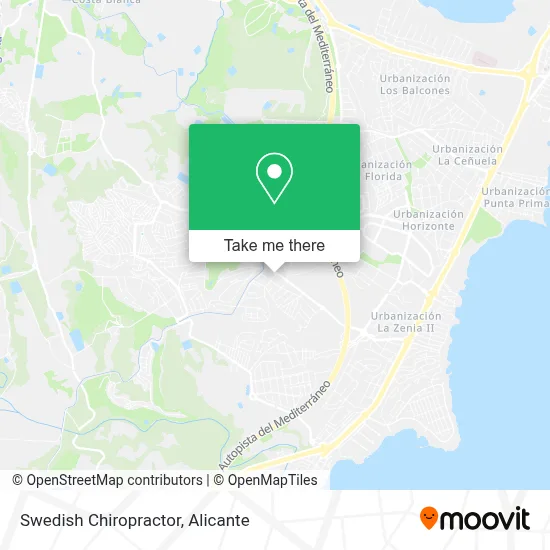 Swedish Chiropractor map