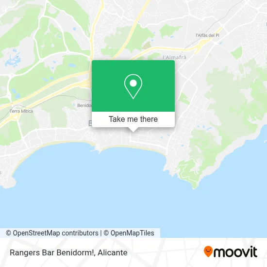 Rangers Bar Benidorm! map