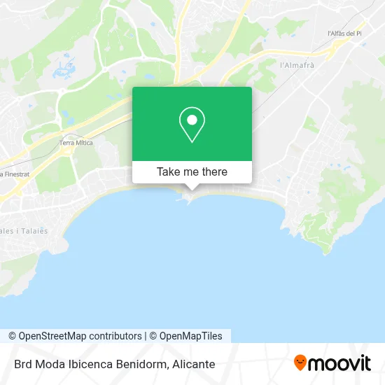 Brd Moda Ibicenca Benidorm map