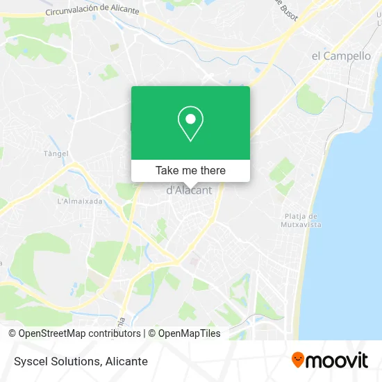 Syscel Solutions map
