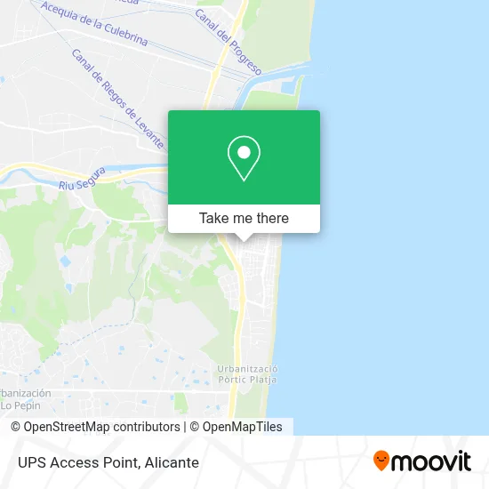 Ups Access Point map