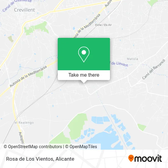 Rosa de Los Vientos map