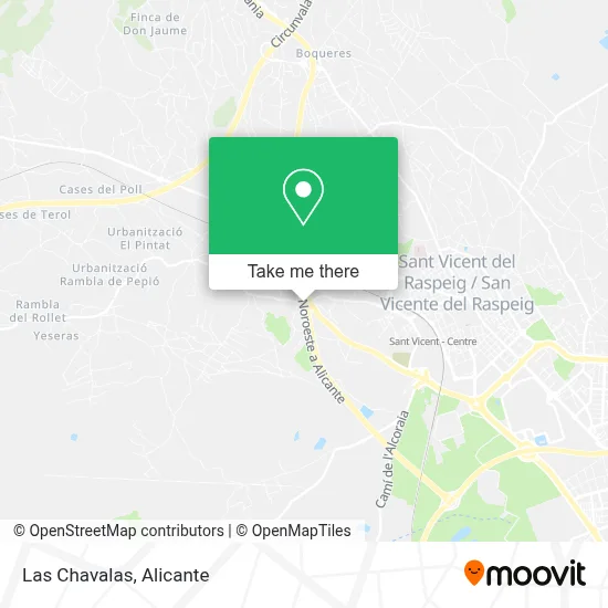 Las Chavalas map