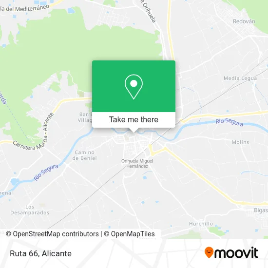 Ruta 66 map