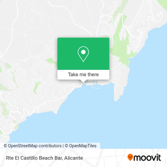 Rte El Castillo Beach Bar map