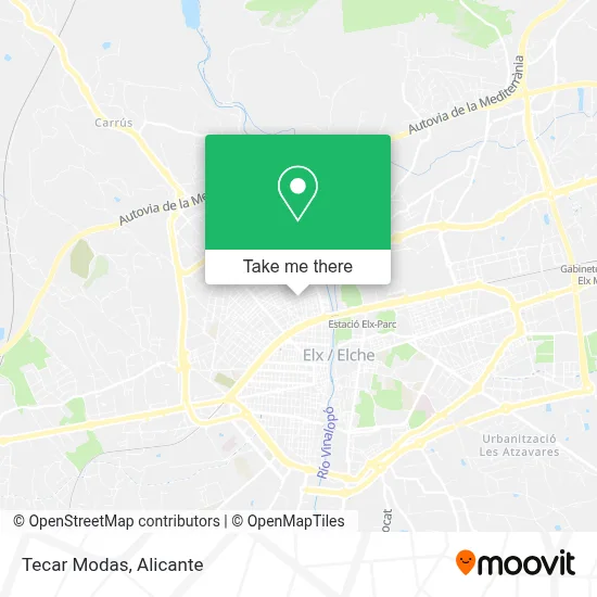 Tecar Modas map