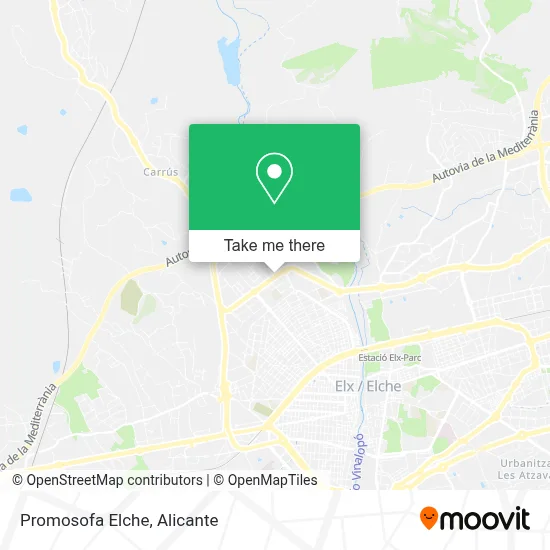 Promosofa Elche map