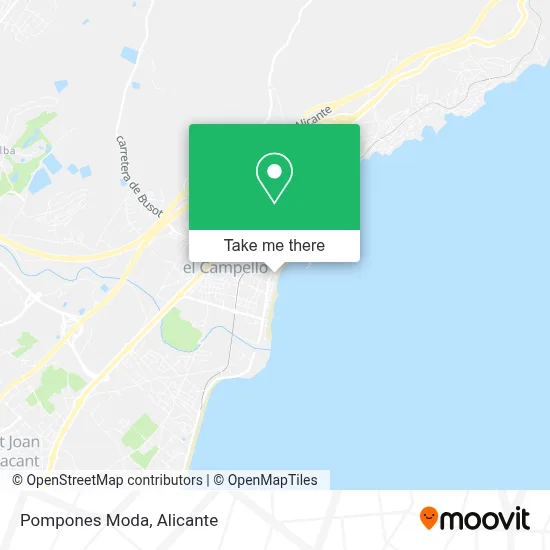 Pompones Moda map