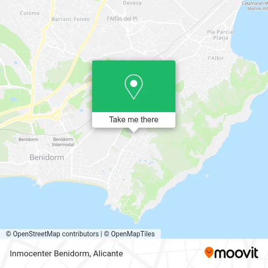 Inmocenter Benidorm map