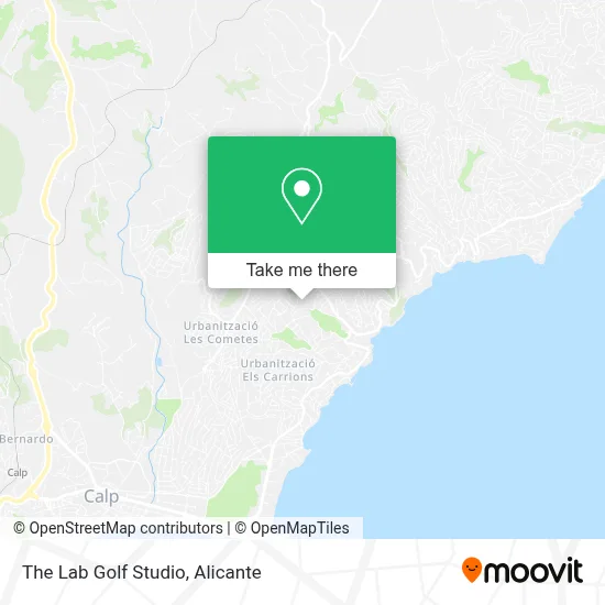 The Lab Golf Studio map