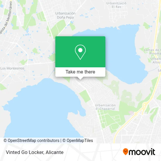 Vinted Go Locker map