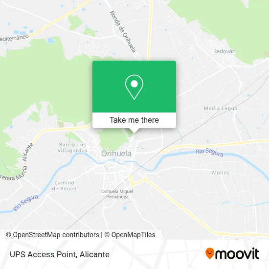 Ups Access Point map