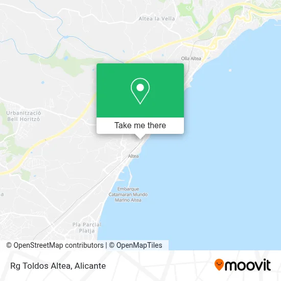 Rg Toldos Altea map