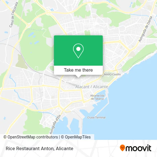 Rice Restaurant Anton map