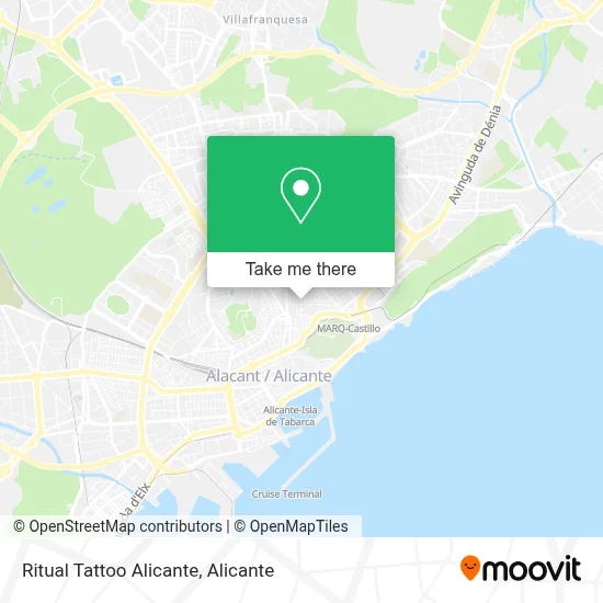 Ritual Tattoo Alicante map